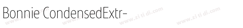 Bonnie CondensedExtr字体转换